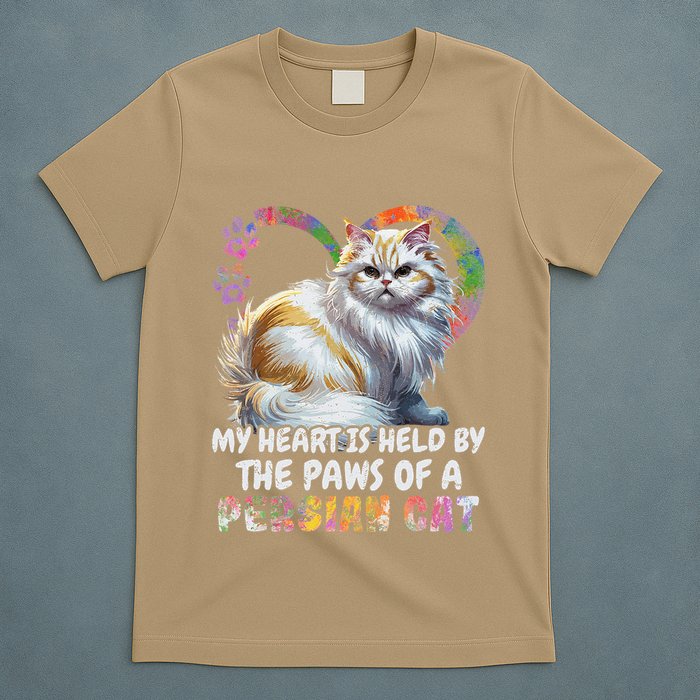 My Heart Is Held By The Paws Of A Persian Cat Cats T-Shirt