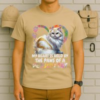 My Heart Is Held By The Paws Of A Persian Cat Cats T-Shirt