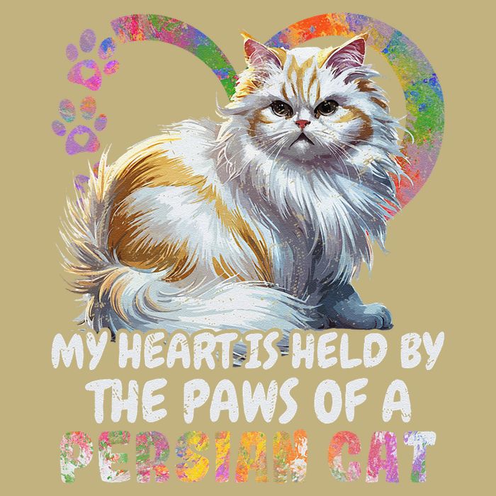 My Heart Is Held By The Paws Of A Persian Cat Cats Button