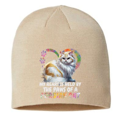 My Heart Is Held By The Paws Of A Persian Cat Cats Sustainable Beanie