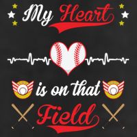 My Heart Is On That Field Baseball Lovers Meaningful Gift Cool Comfort Performance Bucket Hat