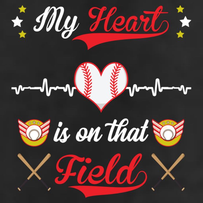 My Heart Is On That Field Baseball Lovers Meaningful Gift Adult Drive Performance Visor