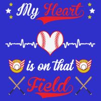 My Heart Is On That Field Baseball Lovers Meaningful Gift Stripe Pom Pom Beanie
