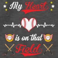 My Heart Is On That Field Baseball Lovers Meaningful Gift Vector Backpack