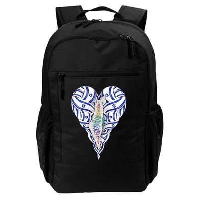 My Heart Is In Israel Jewish Israeli Flag HaTikvah Jerusalem  Backpack