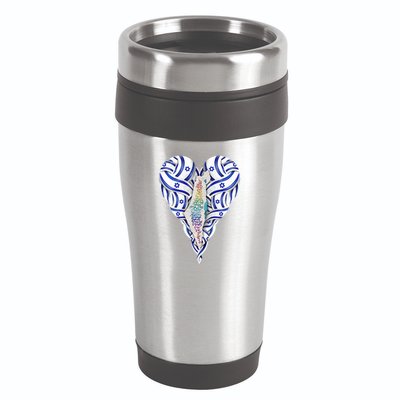 My Heart Is In Israel Jewish Israeli Flag HaTikvah Jerusalem  16oz Travel Tumbler