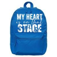 My Heart Is On That Stage Dance Mom Dancer Mama Life Gift 16 in Basic Backpack