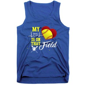 My Heart Is On That Field Baseball Lovers Gift Tank Top