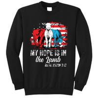 My Hope Is In The Lamb Funny Scripture Elephant Donkey Us Sweatshirt