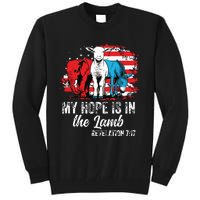 My Hope Is In The Lamb Funny Scripture Elephant Donkey Us Tall Sweatshirt