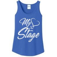 My Heart Is On That Stage Dance Recital Ballet Dance Mom Cute Gift Ladies Essential Tank