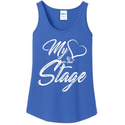 My Heart Is On That Stage Dance Recital Ballet Dance Mom Cute Gift Ladies Essential Tank