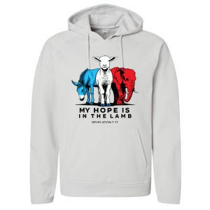 My Hope Is In The Lamb Performance Fleece Hoodie