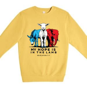 My Hope Is In The Lamb Premium Crewneck Sweatshirt