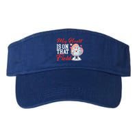 My Heart Is On That Field Baseball Gift Valucap Bio-Washed Visor