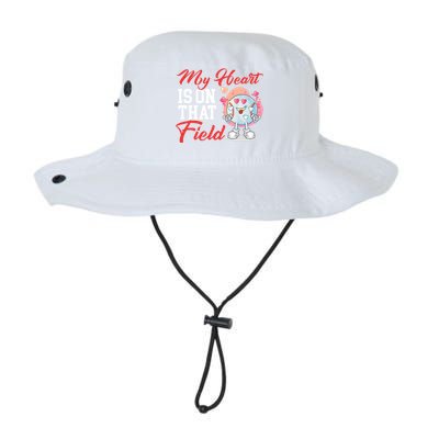 My Heart Is On That Field Baseball Gift Legacy Cool Fit Booney Bucket Hat