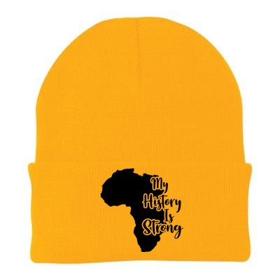 My History Is Strong Africa Blm Graphic Gift Knit Cap Winter Beanie