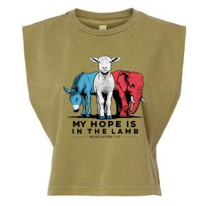 My Hope Is In The Lamb Garment-Dyed Women's Muscle Tee