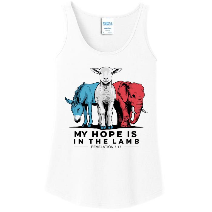 My Hope Is In The Lamb Ladies Essential Tank