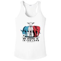 My Hope Is In The Lamb Ladies PosiCharge Competitor Racerback Tank