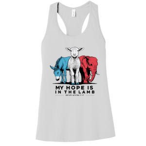 My Hope Is In The Lamb Women's Racerback Tank