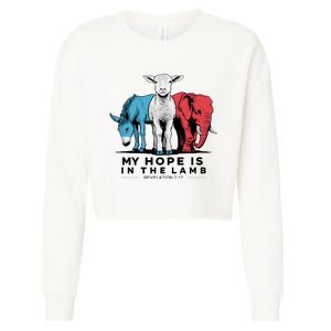 My Hope Is In The Lamb Cropped Pullover Crew