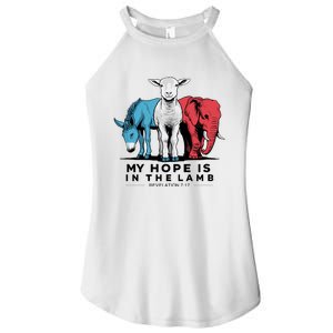 My Hope Is In The Lamb Women's Perfect Tri Rocker Tank