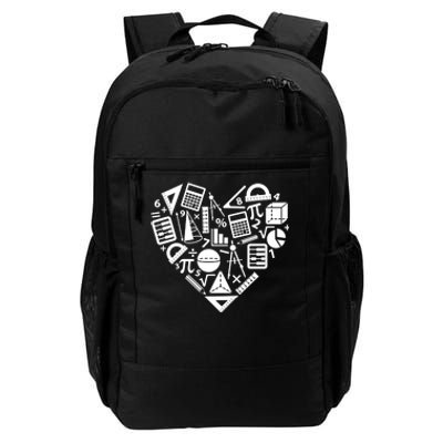 Math Heart I Love Math Math Lovers Gift Math Teacher Gift Daily Commute Backpack