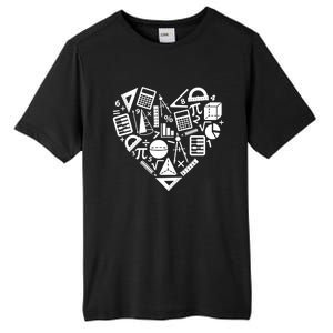 Math Heart I Love Math Math Lovers Gift Math Teacher Gift Tall Fusion ChromaSoft Performance T-Shirt