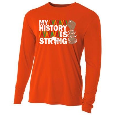 My History Is Strong African American Black Juneteenth Funny Gift Cooling Performance Long Sleeve Crew