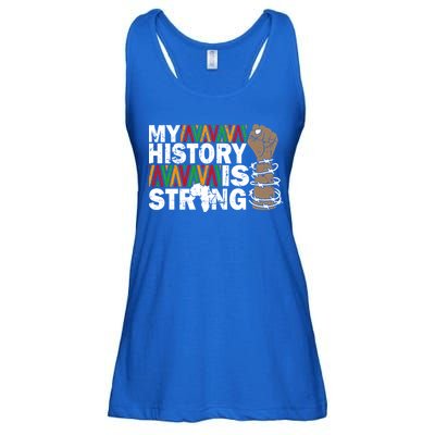 My History Is Strong African American Black Juneteenth Funny Gift Ladies Essential Flowy Tank