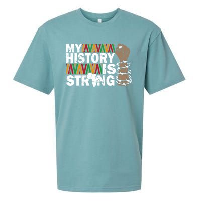 My History Is Strong African American Black Juneteenth Funny Gift Sueded Cloud Jersey T-Shirt