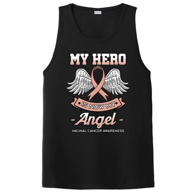 My Hero Is Now My Angel Vaginal Cancer Awareness Cool Gift PosiCharge Competitor Tank