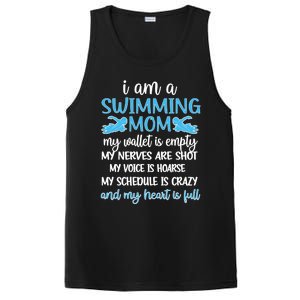 My Heart Is Full Swimming Mom Proud Swim Mama Gift PosiCharge Competitor Tank