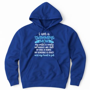 My Heart Is Full Swimming Mom Proud Swim Mama Gift Hoodie