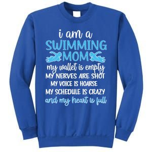 My Heart Is Full Swimming Mom Proud Swim Mama Gift Sweatshirt