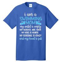 My Heart Is Full Swimming Mom Proud Swim Mama Gift Tall T-Shirt