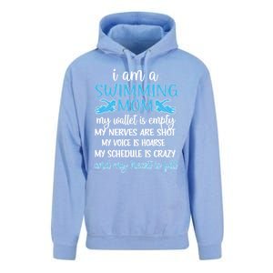 My Heart Is Full Swimming Mom Proud Swim Mama Gift Unisex Surf Hoodie