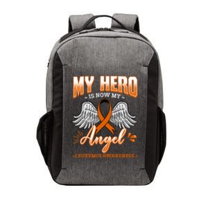 My Hero Is Now My Angel Leukemia Bone Marrow Hematologists Gift Vector Backpack