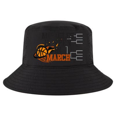 Miracles Happen in March College March Basketball Madness Cool Comfort Performance Bucket Hat