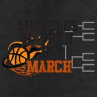 Miracles Happen in March College March Basketball Madness Adult Drive Performance Visor