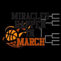 Miracles Happen in March College March Basketball Madness Womens Tank Top