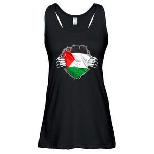 My Heart Is Always With Palestine . Ladies Essential Flowy Tank