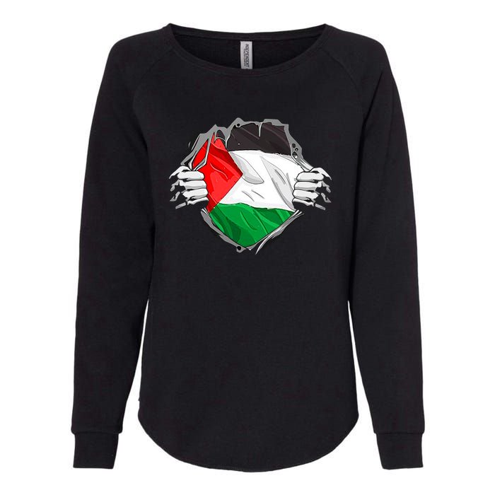 My Heart Is Always With Palestine . Womens California Wash Sweatshirt