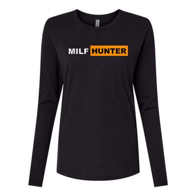 MILF Hunter I Love Milfs MILF's Hot Mom Hunter Lover Gift Womens Cotton Relaxed Long Sleeve T-Shirt