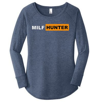 MILF Hunter I Love Milfs MILF's Hot Mom Hunter Lover Gift Women's Perfect Tri Tunic Long Sleeve Shirt