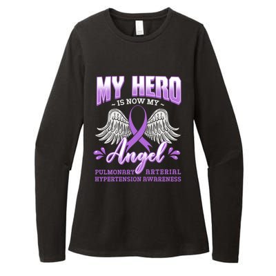 My Hero Is Now My Angel Pulmonary Hypertension Awareness Gift Womens CVC Long Sleeve Shirt