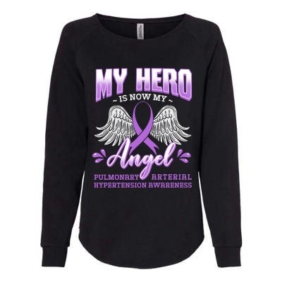 My Hero Is Now My Angel Pulmonary Hypertension Awareness Gift Womens California Wash Sweatshirt