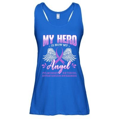 My Hero Is Now My Angel Pulmonary Hypertension Awareness Gift Ladies Essential Flowy Tank