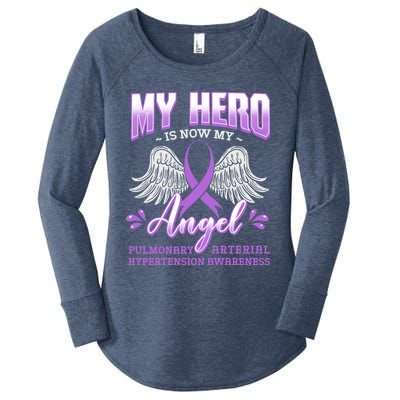 My Hero Is Now My Angel Pulmonary Hypertension Awareness Gift Women's Perfect Tri Tunic Long Sleeve Shirt